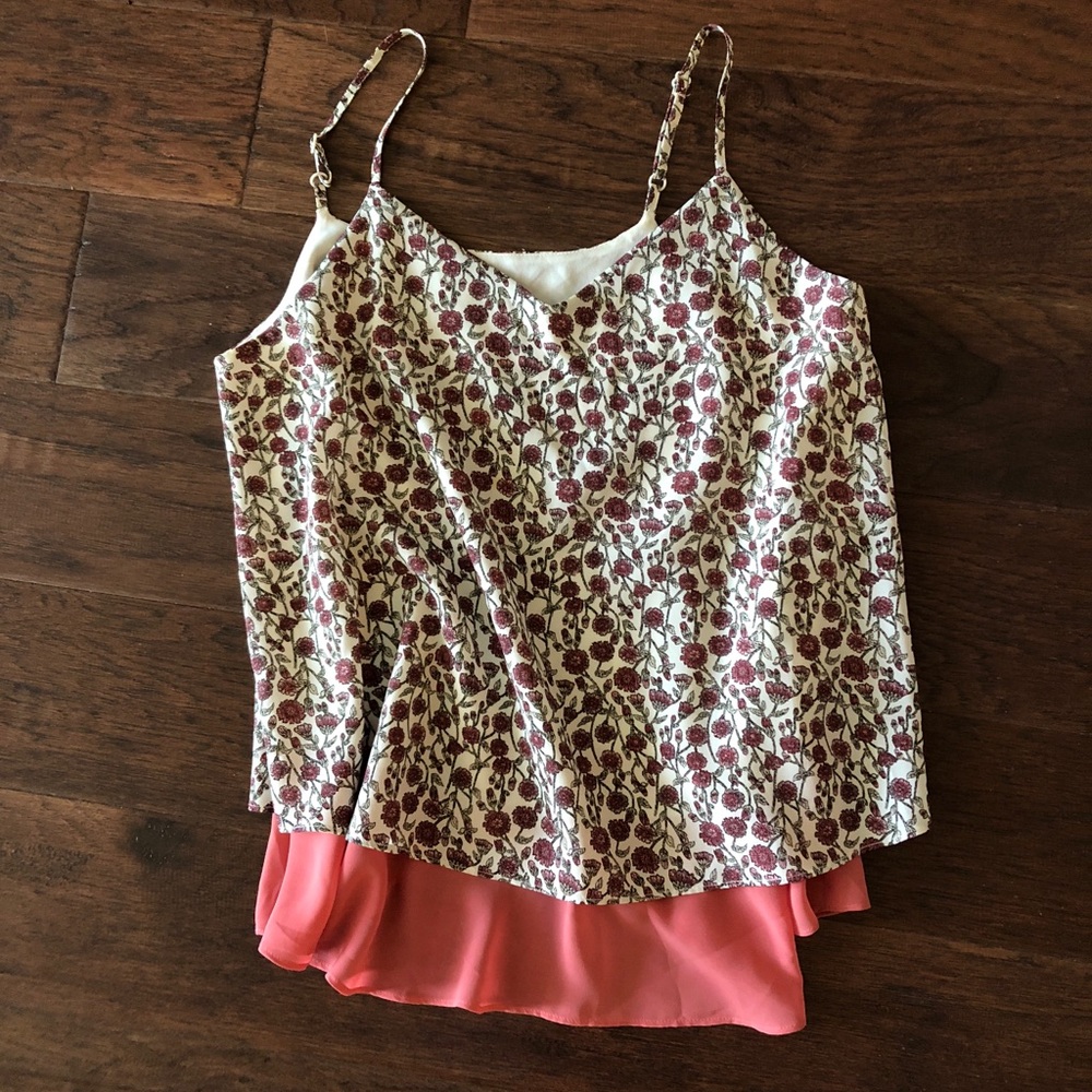 Loft floral tank top